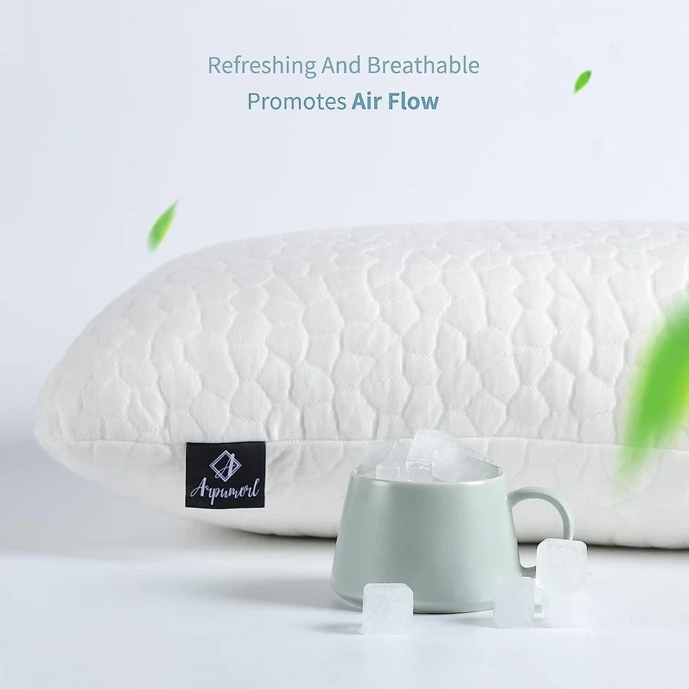 Adjustable Shredded Memory Foam Pillow for Neck and Shoulder Pain